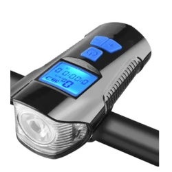 Lanterna de Bicicleta FY317 cu Claxon si Kilometraj DIGITAL