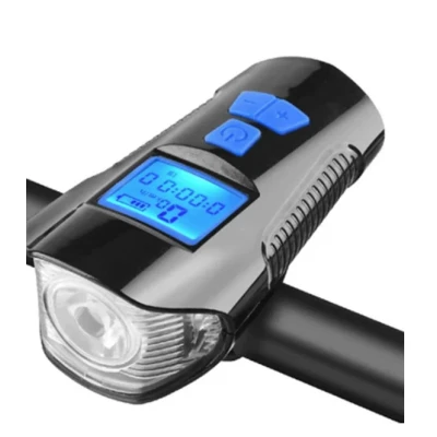 Lanterna de Bicicleta FY317 cu Claxon si Kilometraj DIGITAL