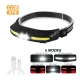 Lanterna de cap 5 moduri de functionare CH500 lumina alba si rosie incarcare USB 400lm