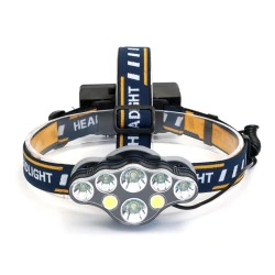 Lanterna de CAP 8 LED cu lumina alba si lumina rosie pentru presemnalizare