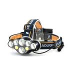 Lanterna de CAP 8 LED cu lumina alba si lumina rosie pentru presemnalizare