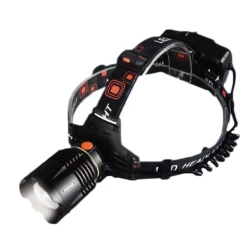 Lanterna de cap Andowl Q TD072 puternica cu LED neagra reincarcabila