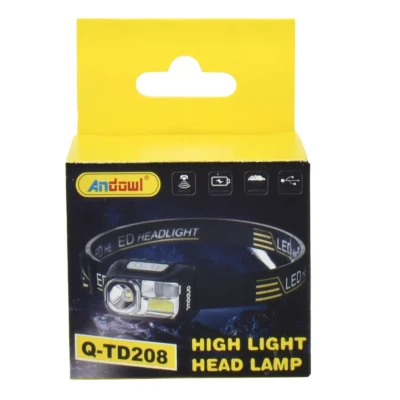 Lanterna de cap Andowl Q TD208 cu lumina alba si rosie
