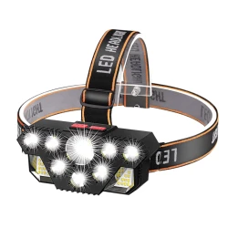 Lanterna de cap CL T28 cu 8 LED si 20 SMD reincarcabila prin USB