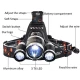 Lanterna de cap cu 3 LED reincarcabila R3000