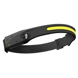 Lanterna de cap cu acumulator G28 frontala cu SENZOR de miscare banda leduri
