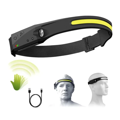 Lanterna de cap cu acumulator G28 frontala cu SENZOR de miscare banda leduri