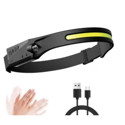 Lanterna de cap cu acumulator G28 frontala cu SENZOR de miscare banda leduri