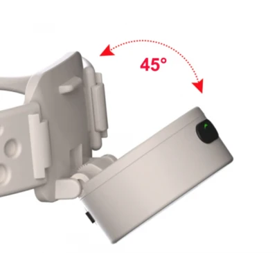 Lanterna de Cap G25 Frontala LED Alb si Color Banda Flexibila USB C