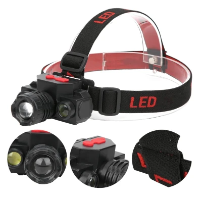 Lanterna de cap KX 1805 cu 3 faze iluminare 180 lm incarcare USB