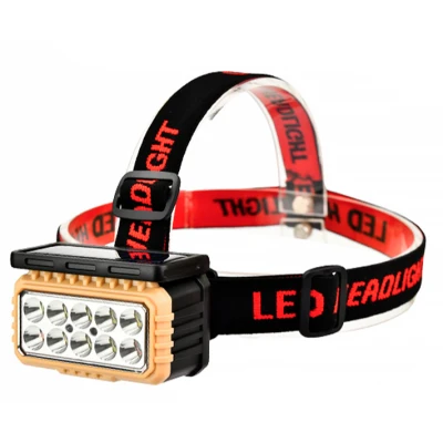 Lanterna de cap LY 806 cu panou solar si 10 leduri