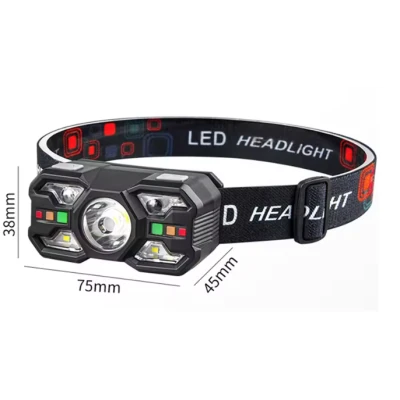 Lanterna de cap profesionala cu senzor si incarcare USB LED 10W 5 LED