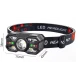 Lanterna de cap profesionala cu senzor si incarcare USB LED 10W 5 LED