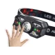 Lanterna de cap profesionala cu senzor si incarcare USB LED 10W 5 LED