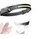 Lanterna de cap tip banda cu acumulator intern frontala si senzor de miscare JF 001