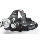 Lanterna de CAP TRIPLA 3 LED Cree-XML T6