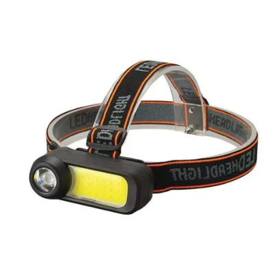 Lanterna de cap WH 1707 cu led XPE+COB ajustabila 90 de grade 2 moduri iluminare