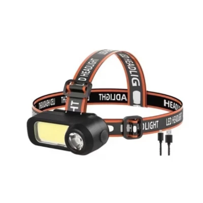 Lanterna de cap WH 1707 cu led XPE+COB ajustabila 90 de grade 2 moduri iluminare