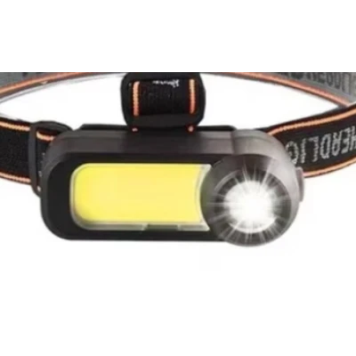 Lanterna de cap WH 1707 cu led XPE+COB ajustabila 90 de grade 2 moduri iluminare
