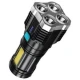 Lanterna de mana 1600 lm 4 LED-uri OSL+1 COB LED - F905