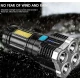 Lanterna de mana 1600 lm 4 LED-uri OSL+1 COB LED - F905