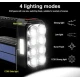 Lanterna de mana 8 LED+COB cu incarcare solara si USB Q SD623