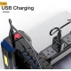 Lanterna de mana 8 LED+COB cu incarcare solara si USB Q SD623