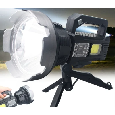 Lanterna de mana cu LED TD 999 de 50W cu 8000 lumeni acumulator integrat lumina laterala COB