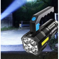 Lanterna de mana F-907 cu 4 LED si COB lateral