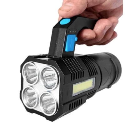 Lanterna de mana F-907 cu 4 LED si COB lateral