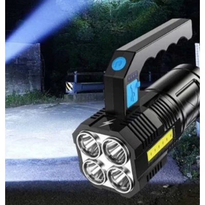 Lanterna de mana F-907 cu 4 LED si COB lateral