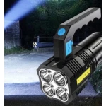 Lanterna de mana F 907 cu 4 LED si COB lateral