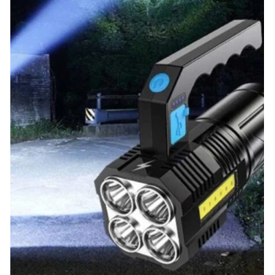 Lanterna de mana F 907 cu 4 LED si COB lateral