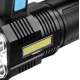 Lanterna de mana F 907 cu 4 LED si COB lateral