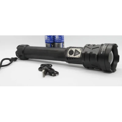 Lanterna de mana profesionala LED BL G206 P360 cu 5x zoom aluminiu
