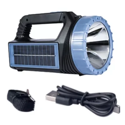 Lanterna de mana solara LED cu lumina laterala si frontala Q D691