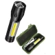 Lanterna de mana T6 C812 in cutie verde T630 cu led COB Lateral