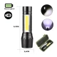 Lanterna de mana T6 C812 in cutie verde T630 cu led COB Lateral