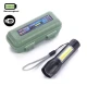 Lanterna de mana T6 C812 in cutie verde T630 cu led COB Lateral