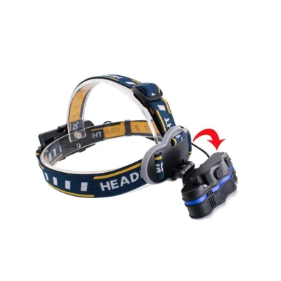 Lanterna frontala de cap 6 LED prindere pe cap RD C085 Negru Galben
