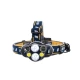 Lanterna frontala de cap 6 LED prindere pe cap RD C085 Negru Galben