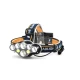 Lanterna frontala de cap 8 LED prindere pe cap RD C093 Albastru cu galben 