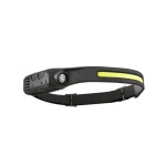Lanterna frontala de cap LED USB AS 51737 Negru