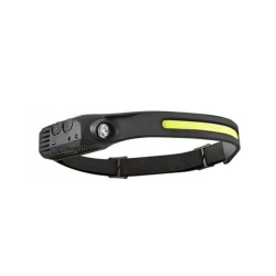Lanterna frontala de cap LED USB AS 51737 Negru
