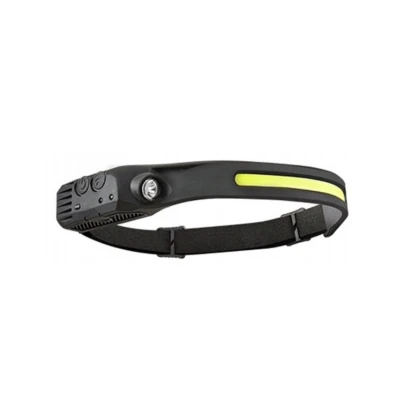 Lanterna frontala de cap LED USB AS 51737 Negru