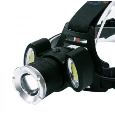 Lanterna Frontala LED+2COB 5W Zoom Acumulatori BLC 865T6