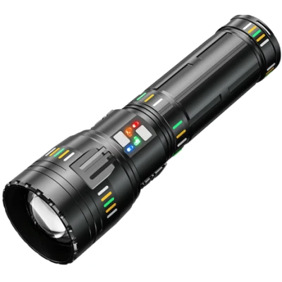 Lanterna G601 super-luminoasa tip laser Led 90W 5000 lumeni cu USB si USB type C 