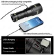 Lanterna G601 super-luminoasa tip laser Led 90W 5000 lumeni cu USB si USB type C 
