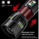 Lanterna G601 super-luminoasa tip laser Led 90W 5000 lumeni cu USB si USB type C 