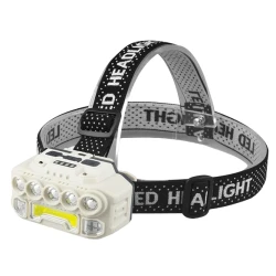 Lanterna HX-817 de cap 5LED+COB Reincarcabila prin USB IPX4 